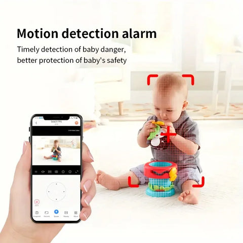 4MP 2K WiFi indoor high-definition crying detection baby monitor full-color night vision 360 degree rotating network camera