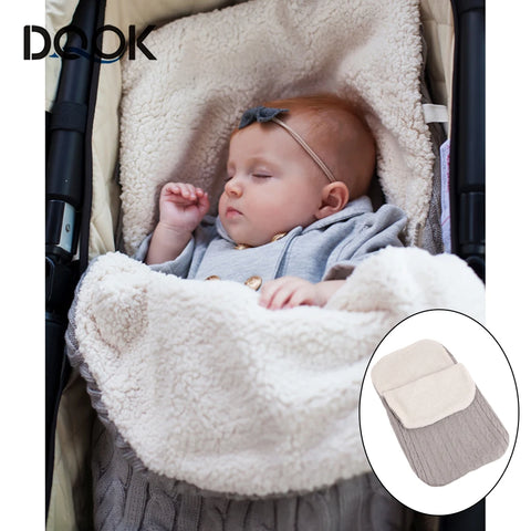 Baby Blanket & Swaddling Newborn Thermal Soft Fleece Blanket Winter Solid Bedding Set Cotton Quilt Infant Bedding Swaddle Wrap