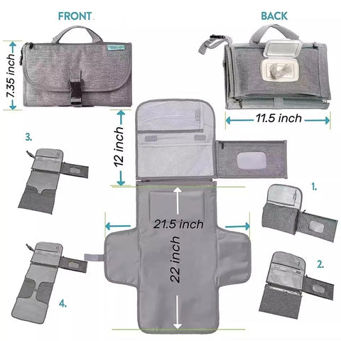NEW Baby Diaper Pad Portable Diaper Pad For Going Out Extended Foldable Breathable Newborn Leakproof Waterproof And Urine-proof