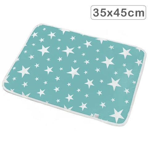 35x45cm Baby Reusable Mattress Waterproof Diapering Changing Pads Cotton Washable Newborn Mattress Baby Changing Mat