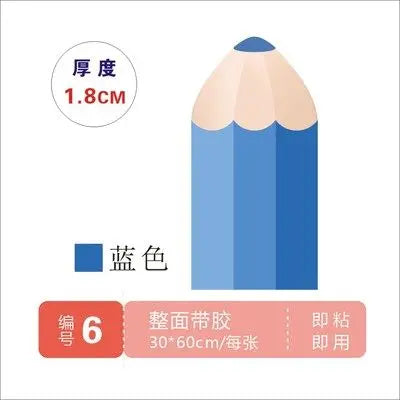 Pencil Wall stickers self-adhesive kindergarten Wallpaper children's room pencil soft pack anti-collision wall Stickers crib