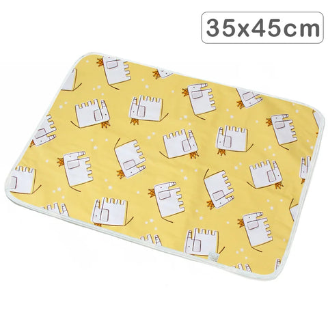 35x45cm Baby Reusable Mattress Waterproof Diapering Changing Pads Cotton Washable Newborn Mattress Baby Changing Mat