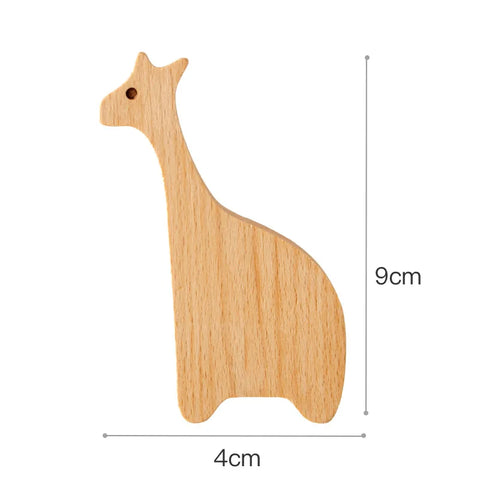 Wooden Drawer Hooks Room Decor Animal Hook Wall Keychain Coat Hook Home Wardrobe Cute Wood Hook Hanger Kitchen Accessories