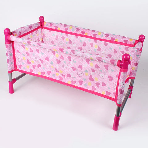 1Set Reborn Doll Bed Baby Toddler Crib Baby Doll Bed Play House Toys Accs