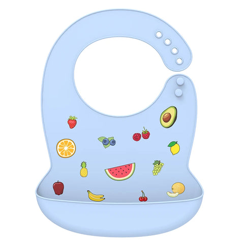 Silicone Babi Bib Waterproof Saliva Dripping Banana Bibs Cartoon Newborn Feeding Soft Edible Aprons Baby Adjustable Burp Scarf