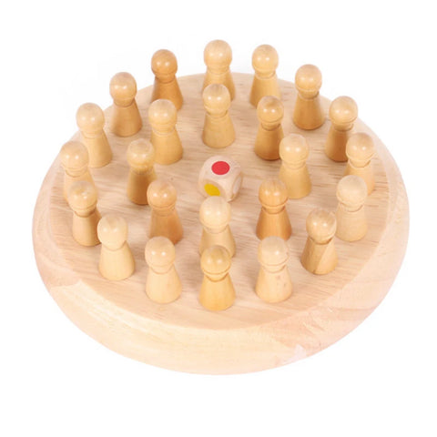 Wooden Memory Match Stick Chess Color Game Board Puzzles Montessori Educational Toy Cognitive Ability Learning Toys For Children