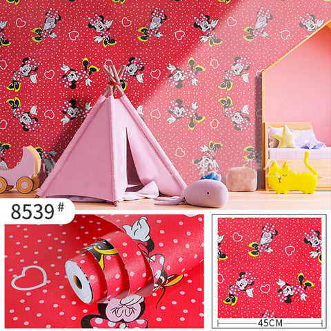 Sevenland Self Adhesive Waterproof Cartoon Pattern Kitchen Cupboard Cabinet PVC Wallpaper Wall Sticker Home Decor Cute