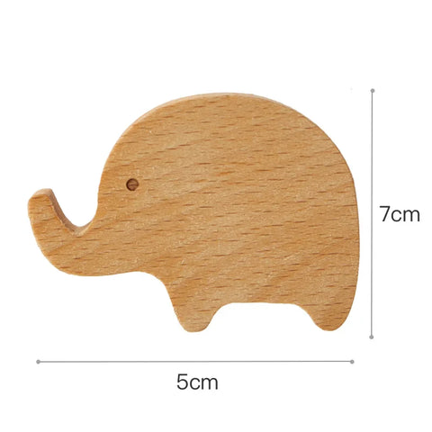 Wooden Drawer Hooks Room Decor Animal Hook Wall Keychain Coat Hook Home Wardrobe Cute Wood Hook Hanger Kitchen Accessories