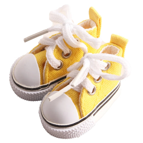 14'' Fashion Cute 5 cm Canvas 13 Colors Doll Shoes Snekers For 1/6 BJD Dolls Russian DIY Handmade Toys Shoes For Nancy Lesly