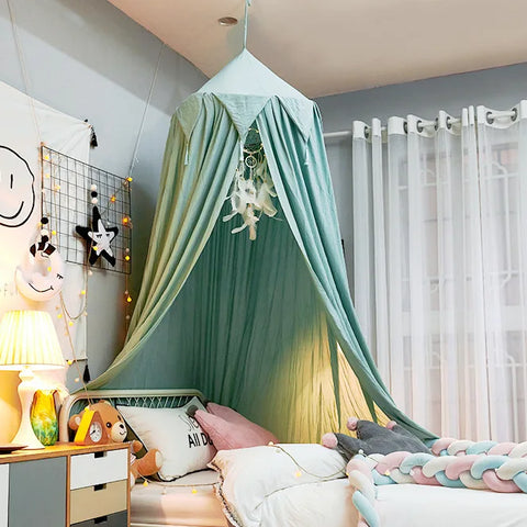 Hung Dome Mosquito Net for Baby Children Crib Bed Tent Girls Kids Bedding Living Room Decor Corner Canopy Tent Mosquito Net Bebe