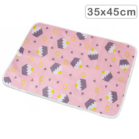 35x45cm Baby Reusable Mattress Waterproof Diapering Changing Pads Cotton Washable Newborn Mattress Baby Changing Mat