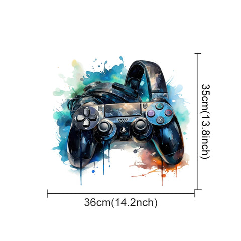 Graffiti Video Game Joystick Wall Decal Playroom Gaming Zone Xbox Gamer Wall Sticker Bedroom Vinyl Home Decor