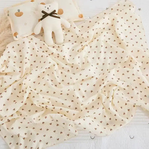 Cotton Muslin Baby Receiving Blankets for Girls and Boys Newborn Muslin Swaddle Blanket Bedding Infant Bath Towel Baby Items