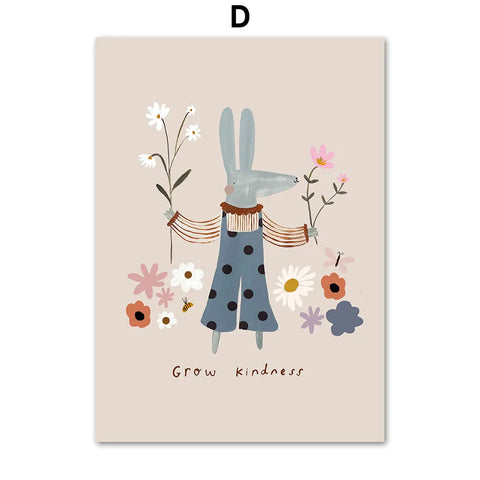 Funny Scooters Spotted Dog Bear Rabbit Duck Wall Art Canvas Painting Nordic Posters Prints Nursery Pictures Baby Kids Room Decor