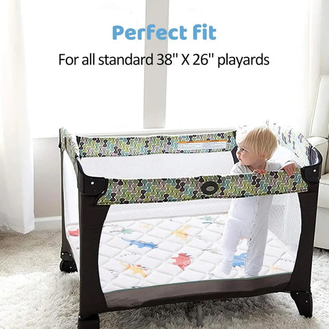 Pack and Play Mattress Topper - 38" x 26", Soft & Firm Premium Foam Pack N Play Mattresses Pad Portable Playard Mattress Topper