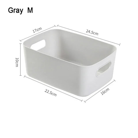 Desktop Storage Box Sundry Storage Student Snack Plastic Cosmetic Storage Box Household Kitchen Sorting Box Makeup Box