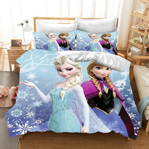 Frozen  3D Children'S Bedding Set Duvet Cover Set kingTwin Size Bedding Sets Universal, Suitable For Children And Adults