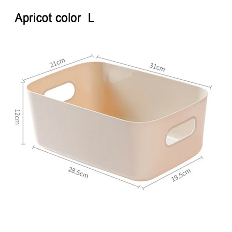 Desktop Storage Box Sundry Storage Student Snack Plastic Cosmetic Storage Box Household Kitchen Sorting Box Makeup Box