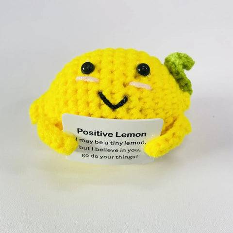 Positive Energy Potato Hug Pocket Mini Handmade Plush Wool Knitting Doll with Card Funny Birthday Gift Home Room Decoration