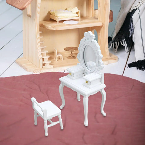 Simulation Mini Vanity Set Furniture Toy for Miniature Dollhouse Furniture