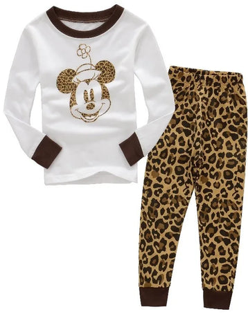 New Spring Autumn Children's Clothing Sets Mickey Cartoon Minnie girl boy Pajamas Kids Set Boys Sleepwear Baby Girls Pyjamas