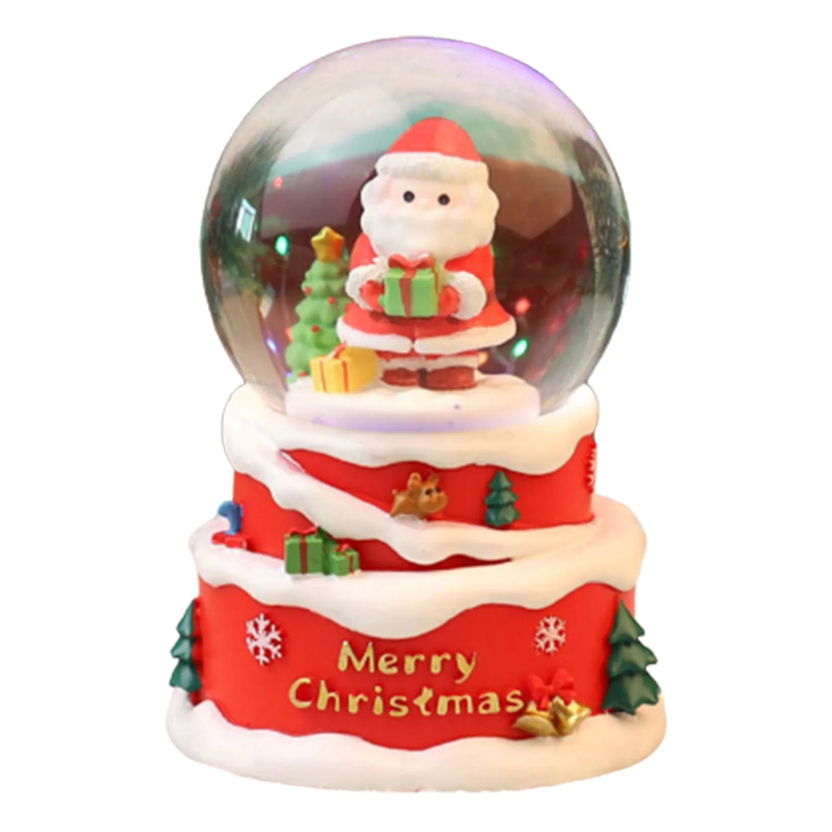 Christmas Crystal Ball Lighting Christmas Snow Globe Ornament Thanksgiving Christmas Gift Christmas Home Office Desk Decoration