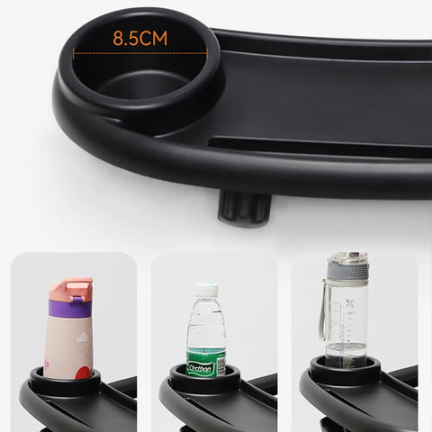 3 In 1 Stroller Cup Holder Dinner Table Tray Universal Stroller Tray Stroller Snack Catcher and Drink Holder for Toddler Infant