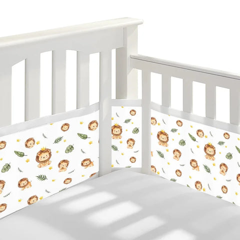 2Pcs/Set Summer Infant Bedding Bumpers Newborn Cot Bed Around Protector Baby Mesh Crib Bumper Liner Breathable