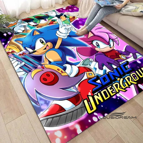 Anime Characters S-Sonic Carpet for Living Room Home Sofa Decoration,Children Game Large Decor Floor Mat Yoga Mat Large Carpet