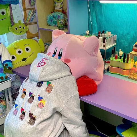 Pokemon Gengar Cartoon Anime Kawaii Elf Sleep Pillow Dual Purpose Nap Blanket Toys Doll Super Soft Big Mouth Gifts