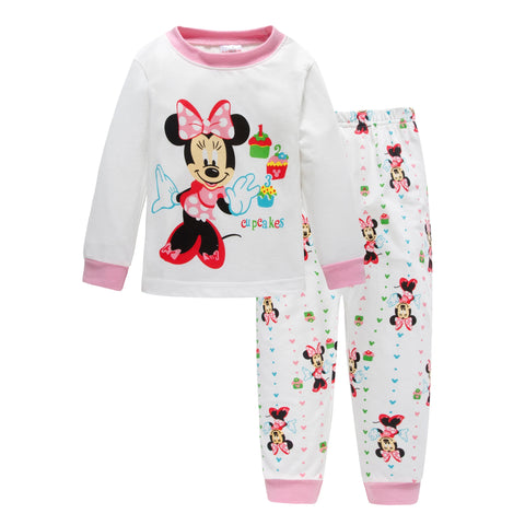 New Spring Autumn Children's Clothing Sets Mickey Cartoon Minnie girl boy Pajamas Kids Set Boys Sleepwear Baby Girls Pyjamas