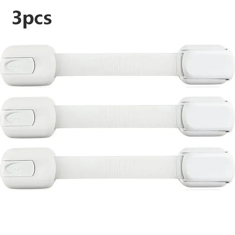 Baby Safety Lock Drawer Child Safety Cabinet Locks Adhesive Cabinet Drawer Door Latches Baby Safe Straps