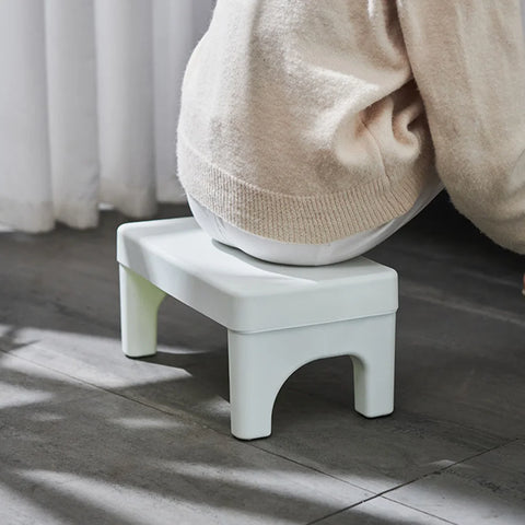 Squatting Toilet Stool Step Foldable Potty for Poo Adult White Foot Adults Child