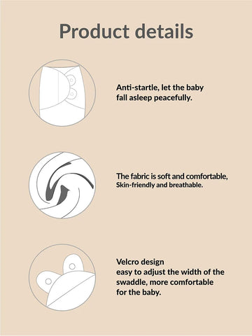 100%Cotton 0-3 Months Newborn Swaddle Sleepsack New Born Baby Swaddling Bedding