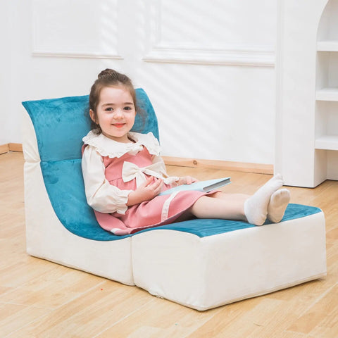 Kids Nugget Play Couch 3-in-1 Modular Toddler Couch Baby Couch Foam Armchair Children Convertible Sectional Sofa