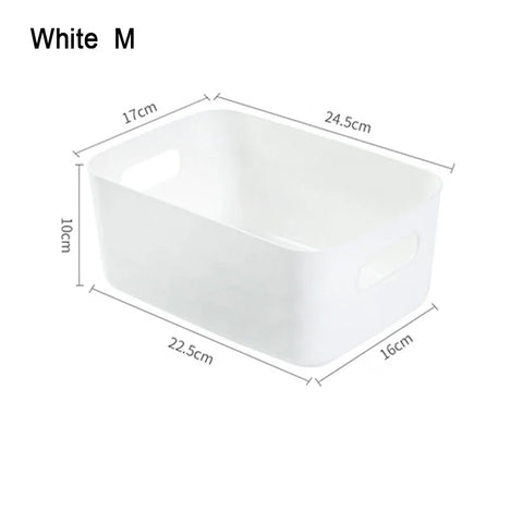 Desktop Storage Box Sundry Storage Student Snack Plastic Cosmetic Storage Box Household Kitchen Sorting Box Makeup Box