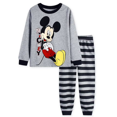 New Spring Autumn Children's Clothing Sets Mickey Cartoon Minnie girl boy Pajamas Kids Set Boys Sleepwear Baby Girls Pyjamas