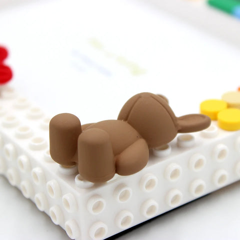 Pinliving Love DIY Baby Building Block Photo Frame Set Simple Advertisement Handmade Creative Gift Moss Password