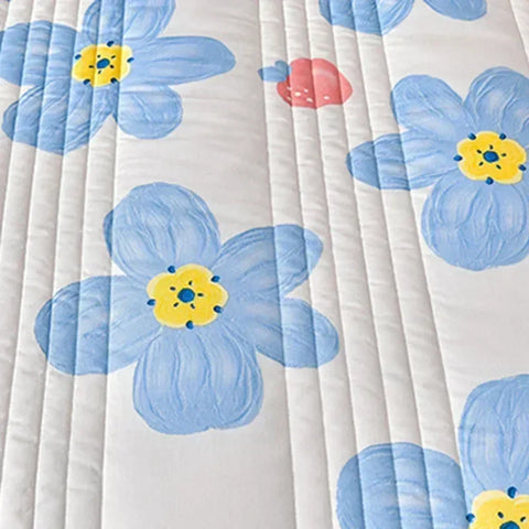 Quilted Spring Summer Quilt Queen Size Soft Comfortable Quilts Machine Washable Single Double Blanket for Bed Comforter 150x200