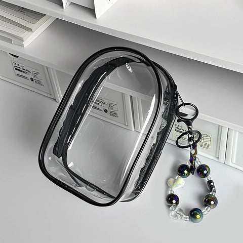 Labubu Protect Case Labubu Sitting Party 15/17cm Cotton Doll Shoulder Pain Bag PVC Storage Bag Labubu Walk Bag Dustproof