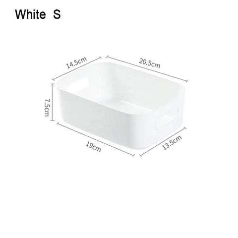 Desktop Storage Box Sundry Storage Student Snack Plastic Cosmetic Storage Box Household Kitchen Sorting Box Makeup Box