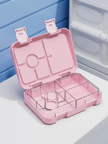 1100ml Cartoon Printed Lunch Box Microwavable Bento Box Interlayer Leakproof Storage Box Hermetic Containers Students School