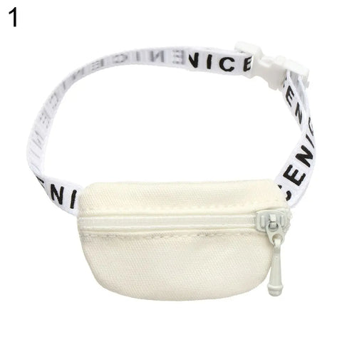 Fashion Handmand Doll Belt Bag For 1/11 OB11 Dolls DIY Doll Toys Backpack 1/6 1/8 1/12 BJD Dolls Bag Accessories