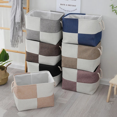 Home Supplies Sundries Sorting Basket Folding Linen Organizer Box Underwear Socks Baby Toys Storage Basket