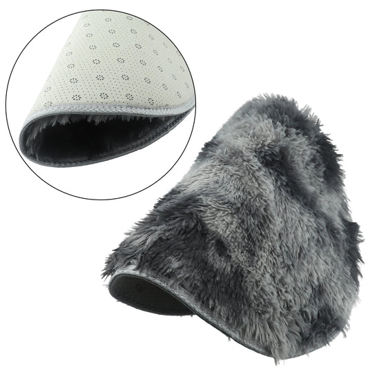 1pc 40cm/60cm Plush Round Rug Mat Fluff Carpet For Living Room Soft Home-Decor Bedroom Kid-Room Decoration Salon Thick Pile Rug