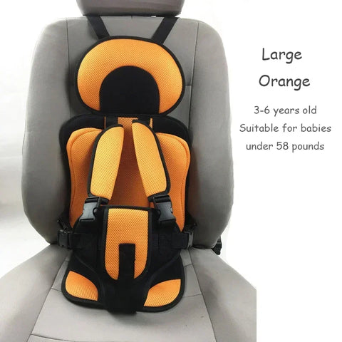 Adjustable Child Safety Seat Mat for Baby Car Seat – Soft and Breathable Chair Pad for Kids 6 Months to 12 Years Old