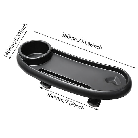 3 In 1 Stroller Cup Holder Dinner Table Tray Universal Stroller Tray Stroller Snack Catcher and Drink Holder for Toddler Infant