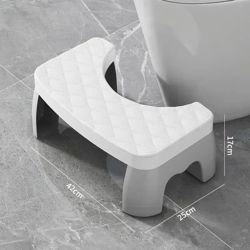 Toilet stool Home bathroom hair non-slip foot stool office plastic foot stool children pregnant women sitting stool