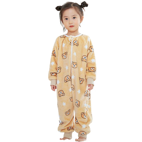 MICHLEY Halloween Gifts Owl Kids Sleeping Bag Cute Flannel Sack Sleepsack Thick Warm Sleepwear Wearable Blanket Bodysuit 1-6T