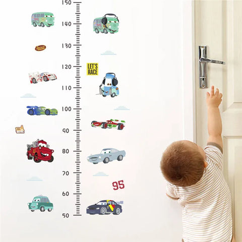 3D Cartoon Cars 2 Wall Stickers For Kid's Room Kindergarten Bedroom Living Room Wall Decoration  Lightning McQueen Stickers